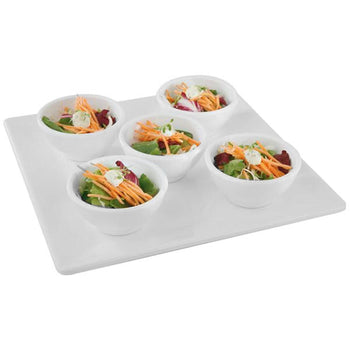 (6 sztuk) Taca - PURE - melamina - 265 x 265 mm - wysokość: 30 mm - Prime Gastro