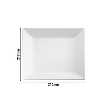 (6 sztuk) Taca - PURE - melamina - 210 x 210 mm - wysokość: 30 mm - Prime Gastro