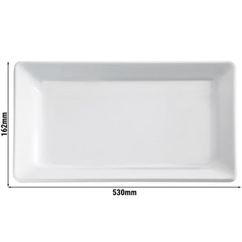 (6 sztuk) Tacka GN 2/4 - PURE - melamina - wysokość: 30 mm - Prime Gastro