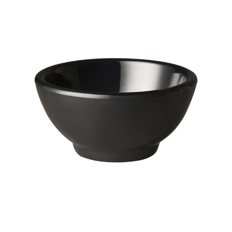 (6 sztuk) Miska - PURE - melamina - 0,3 litra - Ø 130 mm - czarna