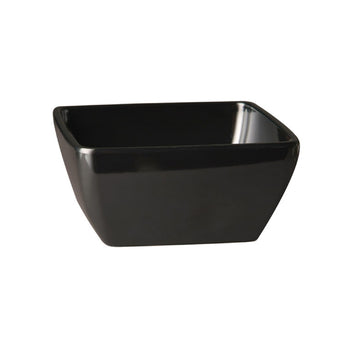 (6 sztuk) Miska - PURE - melamina - 0,4 litra - kwadratowa - czarna - Prime Gastro
