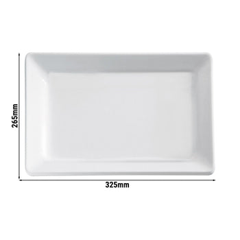 (6 sztuk) Taca GN 1/2 - PURE - melamina - wysokość: 30 mm - Prime Gastro