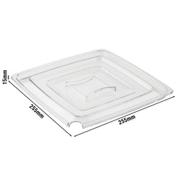 (6 sztuk) Pokrywa - PURE - 255 x 255 mm - pasuje do 834086, 834696, 852616 i 852676