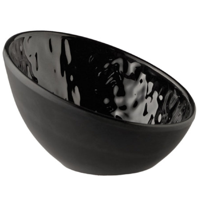 (6 sztuk) Miseczki do dipów - TAO - melamina - 70 ml - okrągłe - 105 x 100 mm - czarne