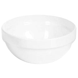 (6 sztuk) Miska - CASUAL MAXI - Melamina - 0,5 litra - Ø 140 mm - Biały