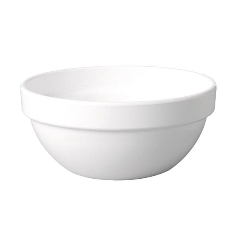 (6 sztuk) Miska - CASUAL MAXI - Melamina - 1,8 litra - Ø 200 mm - Biały