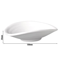 (6 sztuk) Miseczki - ZEN - melamina - 0,1 litra - 130 x 110 mm - białe