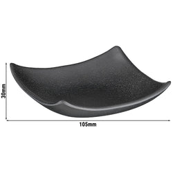 (6 sztuk) Miseczki do dipów - ZEN - melamina - 60 ml - 105 x 105 mm - czarne