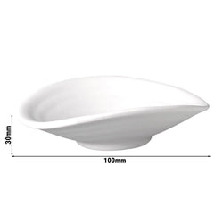 (6 sztuk) Miseczki do dipów - ZEN - melamina - 40 ml - 110 x 100 mm - białe