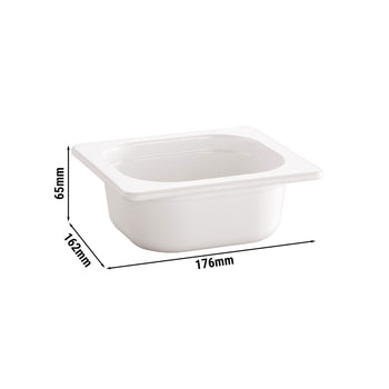 (6 sztuk) Pojemniki melaminowe GN 1/6 - ECOLINE - 0,8 litra - wysokość: 65 mm - Prime Gastro