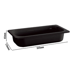 (6 sztuk) Pojemniki melaminowe GN 1/3 - ECOLINE - 2 litry - wysokość: 65 mm