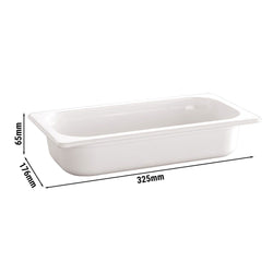 (6 sztuk) Pojemniki melaminowe GN 1/3 - ECOLINE - 2 litry - wysokość: 65 mm