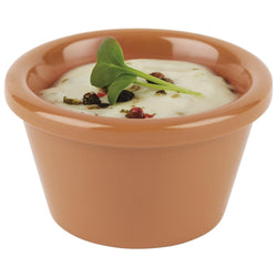 (24 sztuki) Miseczki do dipów - CASUAL - melamina - 40 ml - Ø 60 mm - terakota