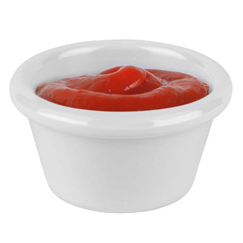 (24 sztuki) Miseczki do dipów - CASUAL - melamina - 70 ml - Ø 75 mm - białe - Prime Gastro