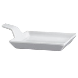 (24 sztuki) Talerzyki do przekąsek - FLYING BUFFET - melamina - 120 x 95 mm - z uchwytem do przenoszenia