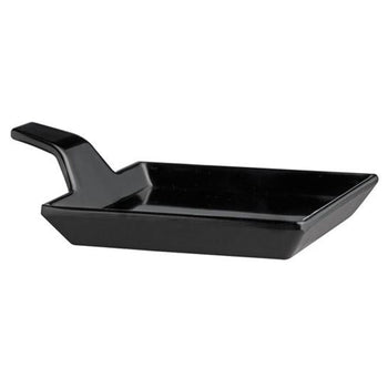 (24 sztuki) Talerzyki na przekąski - FLYING BUFFET - melamina - 120 x 95 mm - z uchwytem do przenoszenia - Prime Gastro