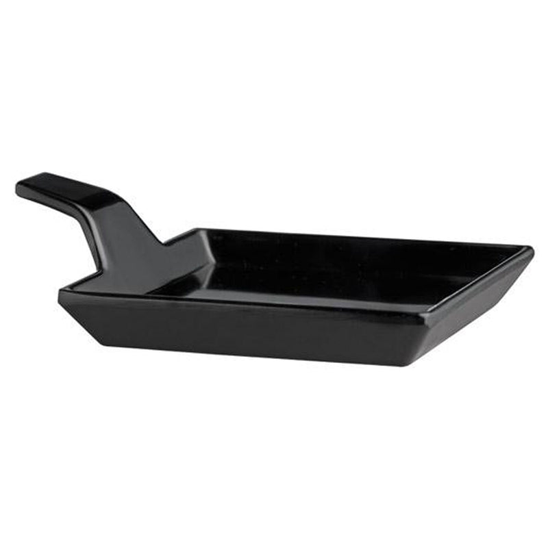(24 sztuki) Talerzyki na przekąski - FLYING BUFFET - melamina - 120 x 95 mm - z uchwytem do przenoszenia