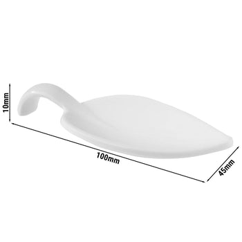 (50 sztuk) Łyżeczki do przekąsek - LEAF - melamina - długość: 100 mm - Prime Gastro
