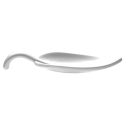 (50 sztuk) Łyżeczki do przekąsek - LEAF - melamina - długość: 100 mm
