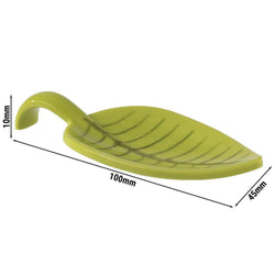 (50 sztuk) Łyżeczki do przekąsek - LEAF - melamina - długość: 100 mm