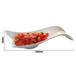 (6 sztuk) Podstawka na sztućce - SMALL WAVE - melamina - 260 x 130 mm