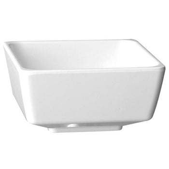 (6 sztuk) Miska - FLOAT - melamina - 0,16 litra - kwadratowa - biała - Prime Gastro