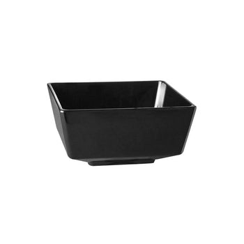 (6 sztuk) Miska - FLOAT - melamina - 0,16 litra - kwadratowa - czarna - Prime Gastro