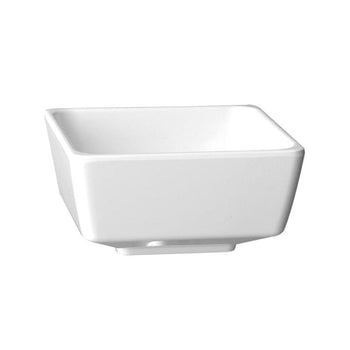 (6 sztuk) Miska - FLOAT - melamina - 0,5 litra - kwadratowa - biała - Prime Gastro