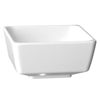(6 sztuk) Miska - FLOAT - melamina - 0,5 litra - kwadratowa - biała - Prime Gastro
