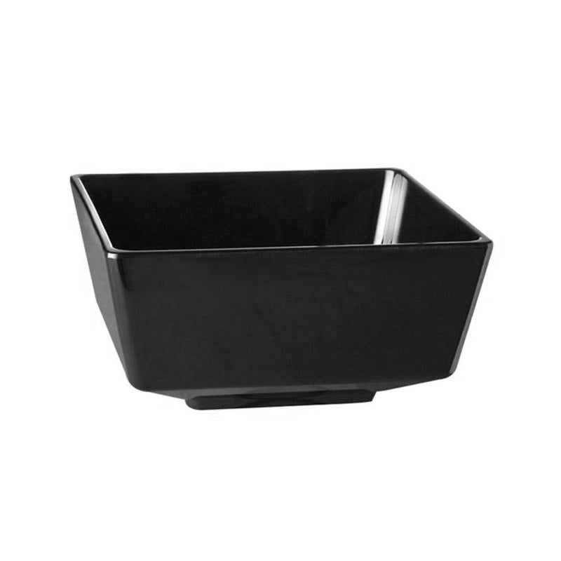 (6 sztuk) Miska - FLOAT - melamina - 0,5 litra - kwadratowa - czarna