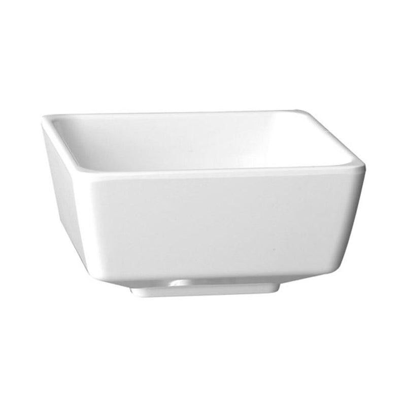 (6 sztuk) Miska - FLOAT - melamina - 1,9 litra - kwadratowa - biała