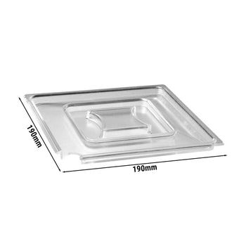 (6 sztuk) Pokrywa - FLOAT - 190x190mm - odpowiednia do 83916#6 i 83917#6 - Prime Gastro
