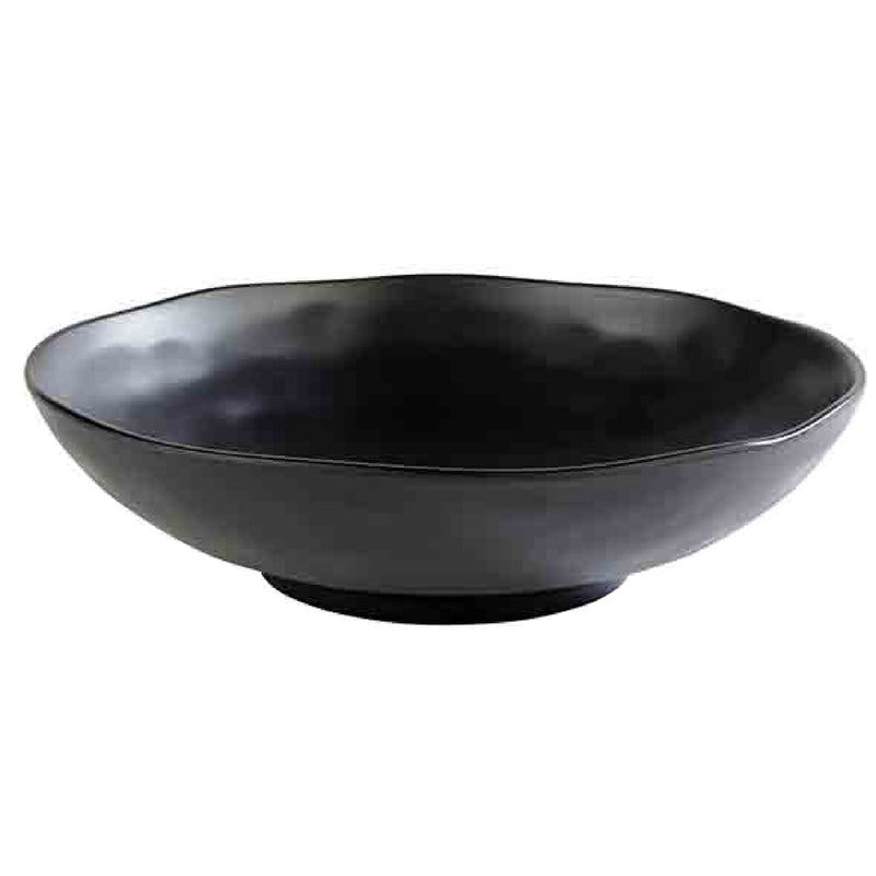 (6 sztuk) Miska - ZEN - melamina - 2,5 litra - Ø 310 mm - czarna