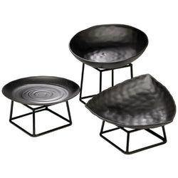 (6 sztuk) Miska - ZEN - melamina - 2,5 litra - Ø 310 mm - czarna