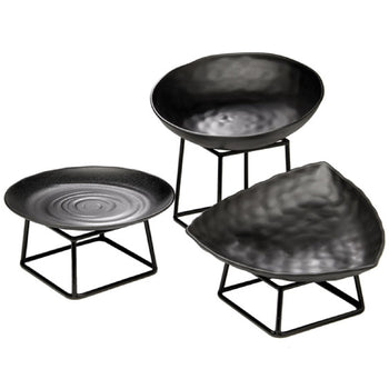 (6 sztuk) Miska - ZEN - melamina - 2,5 litra - Ø 310 mm - czarna - Prime Gastro