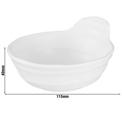 (6 sztuk) Miska - ZEN - Melamina - 0,15 litra - Ø 115 mm - Czarny