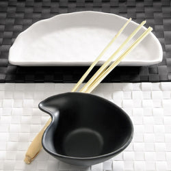 (6 sztuk) Miseczki - ZEN - melamina - 0,2 litra - 145 x 125 mm - czarne