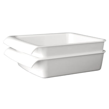 (6 sztuk) Taca GN 1/2 - CASCADE - melamina - 3,65 litra - głębokość: 75 mm - Prime Gastro