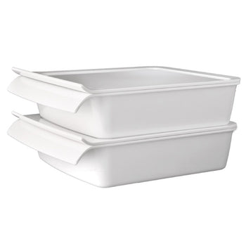 (6 sztuk) Taca GN 1/2 - CASCADE - melamina - 3,65 litra - głębokość: 75 mm - Prime Gastro