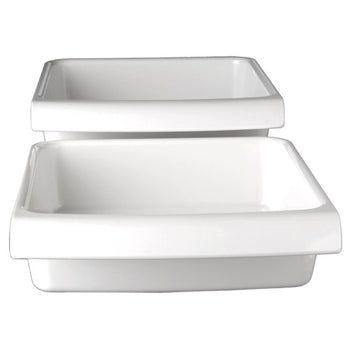 (6 sztuk) Taca GN 1/2 - CASCADE - melamina - 3,65 litra - głębokość: 75 mm - Prime Gastro