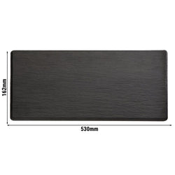 (6 sztuk) Taca GN 2/4 - SLATE - melamina - wysokość: 12 mm