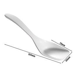 (6 sztuk) Łyżki do serwowania - PROFI - melamina - długość: 265 mm - białe