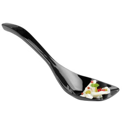 (6 sztuk) Łyżki do serwowania - PROFI - melamina - długość: 265 mm - czarne