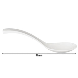 (6 sztuk) Łyżki do sałatek - melamina - 240 mm - białe