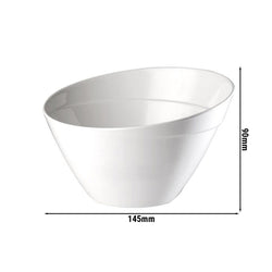 (6 sztuk) Miska - BALANCE - melamina - 0,4 litra - Ø 145 mm - biała