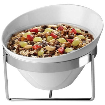 (6 sztuk) Miska - BALANCE - melamina - 2,5 litra - Ø 245 mm - biała - Prime Gastro