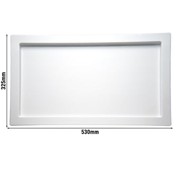 (6 sztuk) Taca GN 1/1 - FRAMES - melamina - wysokość: 20 mm - Prime Gastro