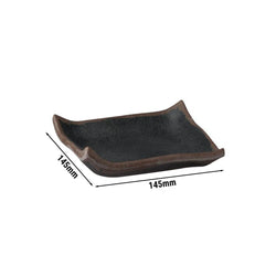 (6 sztuk) Taca - MARONE - melamina - 145 x 145 mm - wysokość: 20 mm