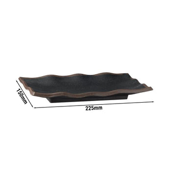 (6 sztuk) Taca - MARONE - Melamina - 225x150mm - Wysokość: 30mm - Prime Gastro