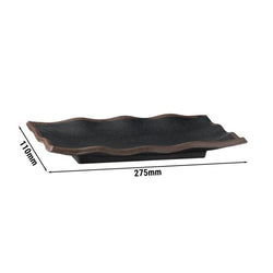 (6 sztuk) Taca - MARONE - Melamina - 275x110mm - Wysokość: 20mm